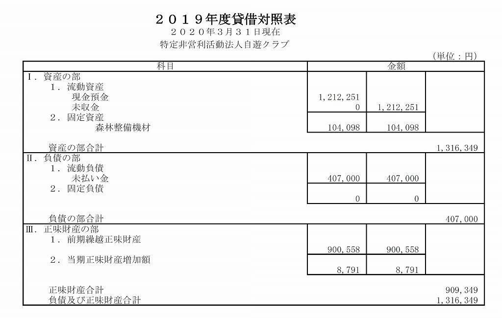 d2019年度貸借対照表